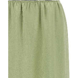 Bicolor Marabou Midi Skirt