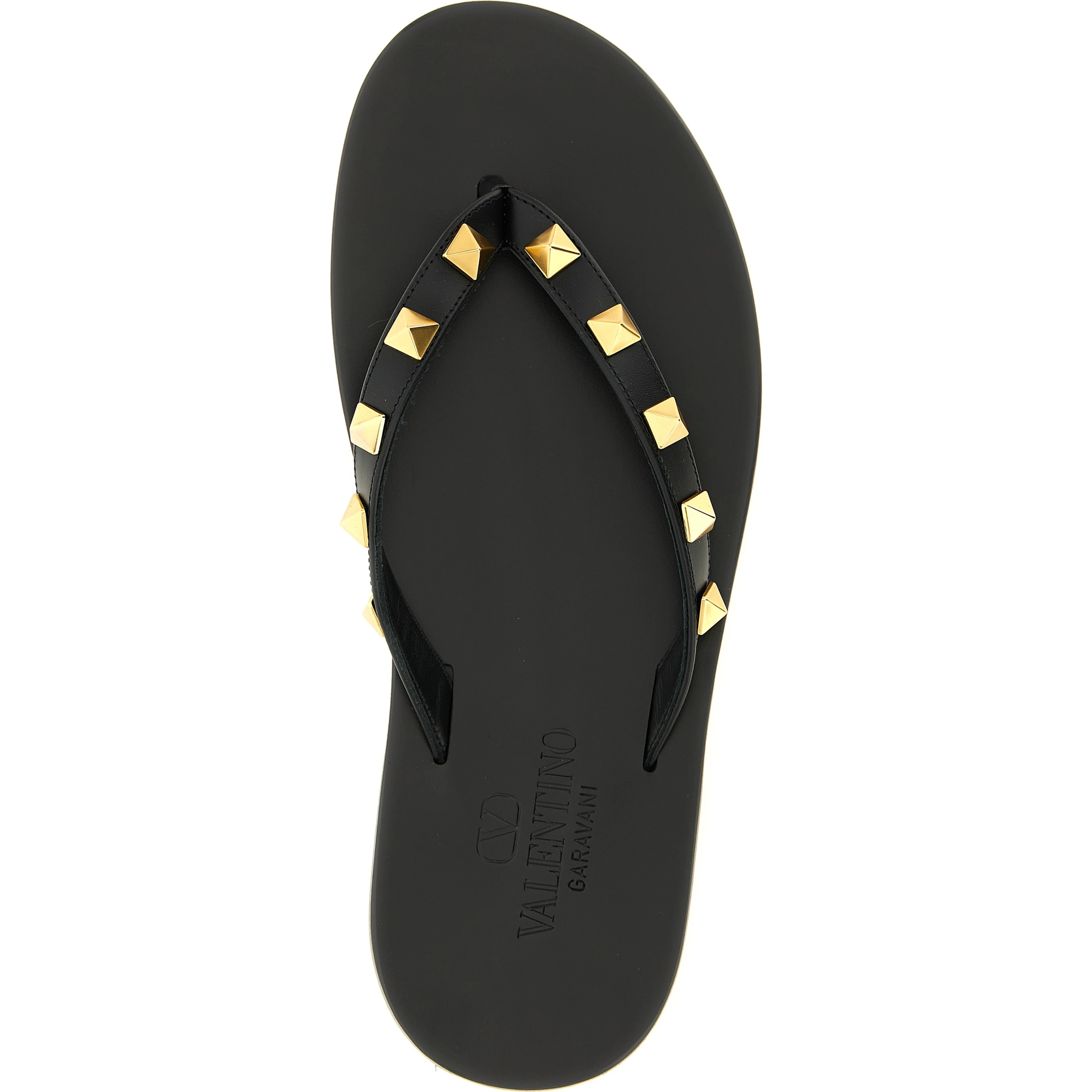 Black Calfskin Slides