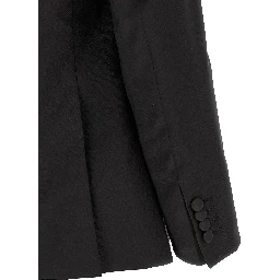 Black Wool Two-Piece Suit