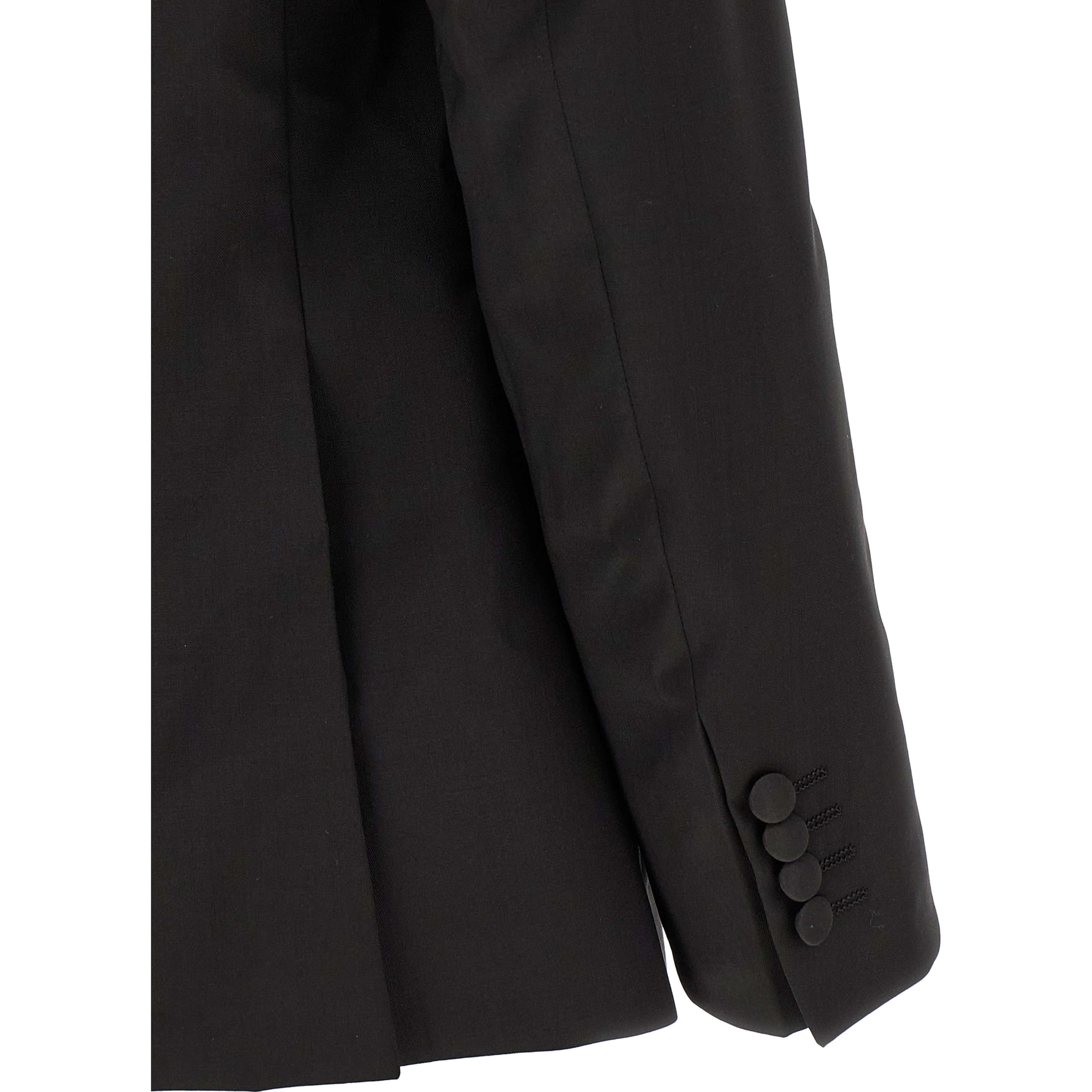Black Wool Two-Piece Suit