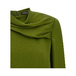 Bicolor Silk Blouse