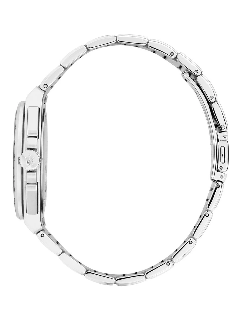 Gray Stainless Steel Dress Watch