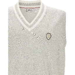 Gray Cotton Sleeveles Sweater