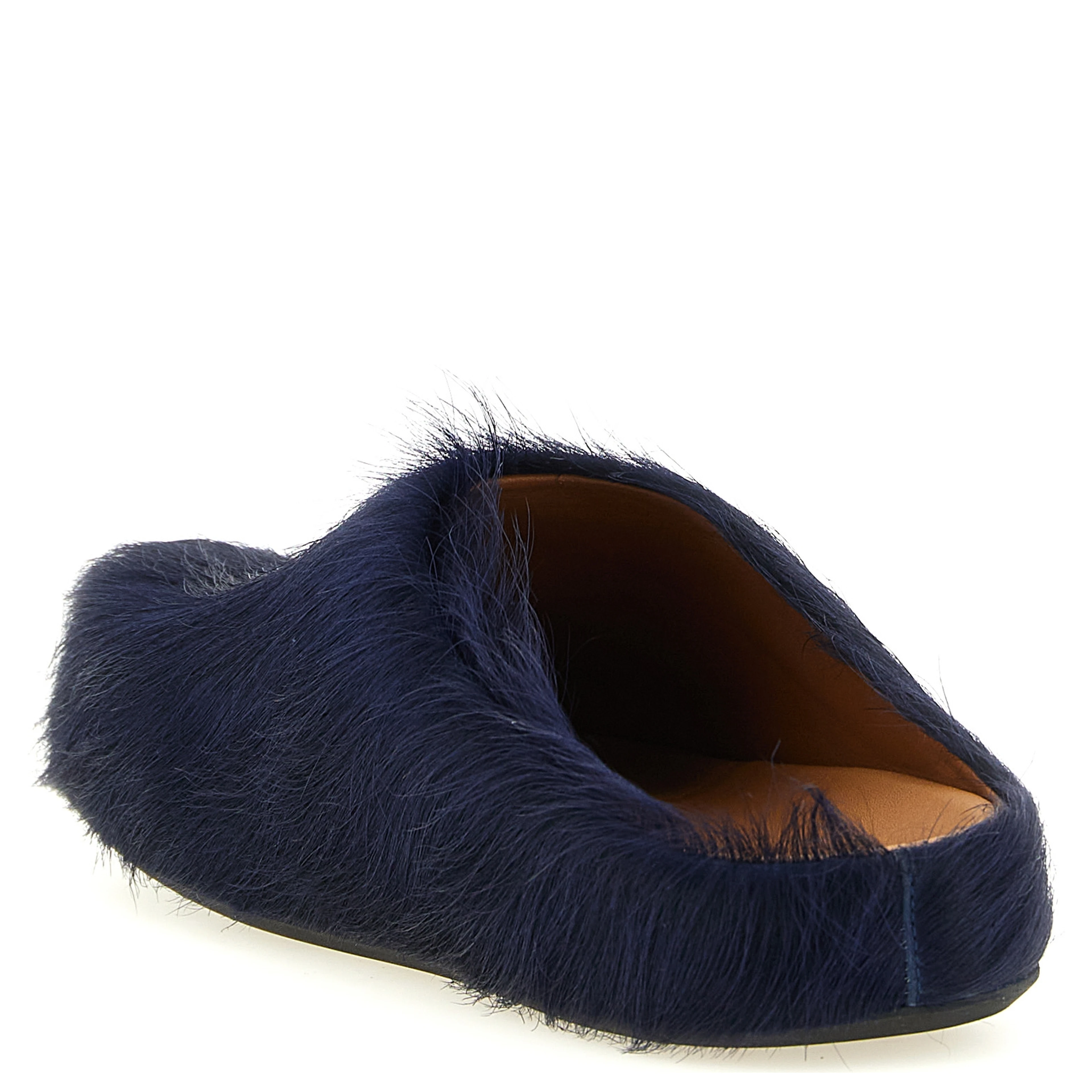 Blue Calfskin Mules
