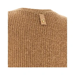 Brown Cashmere Midi Dress