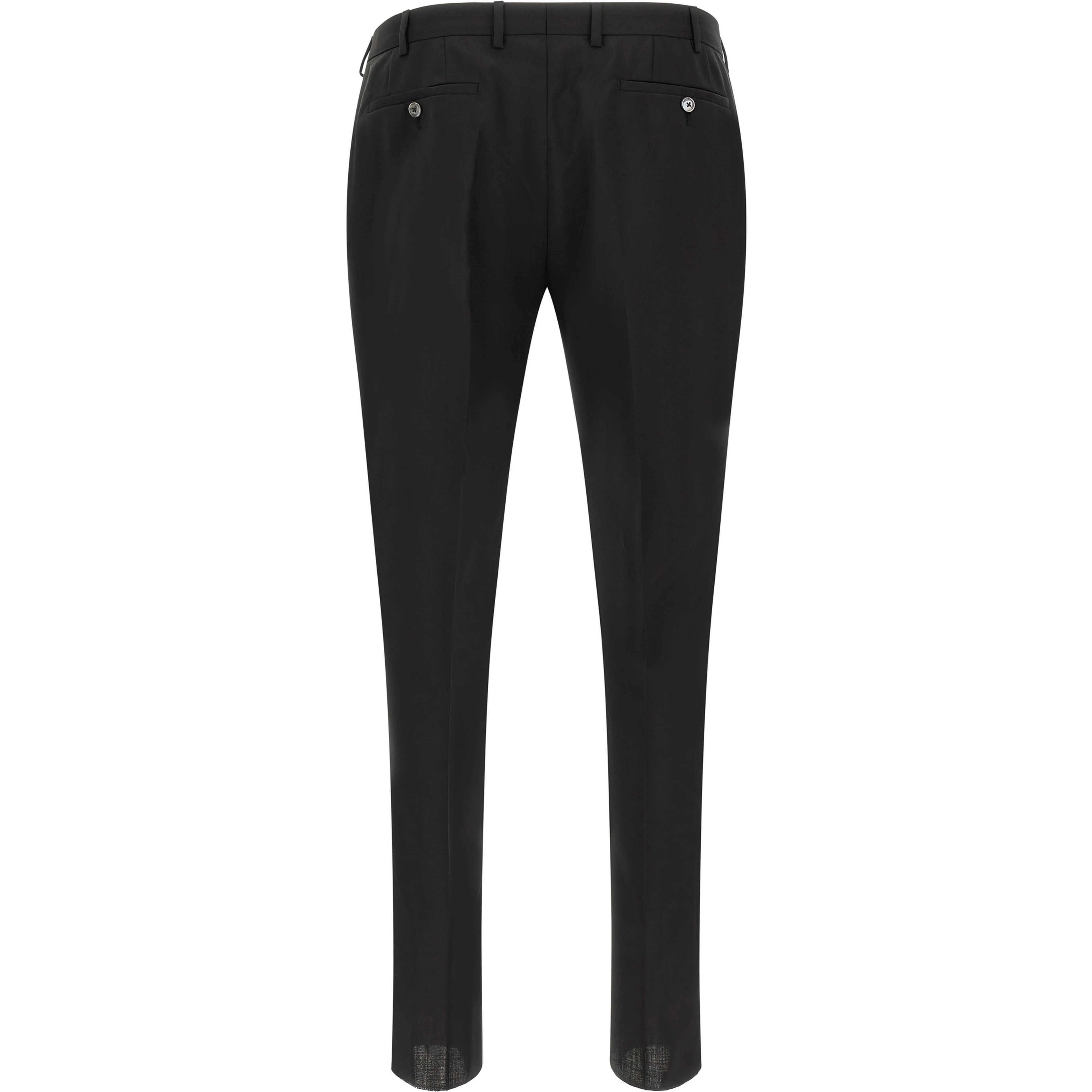 Black Wool Two-Piece Suit