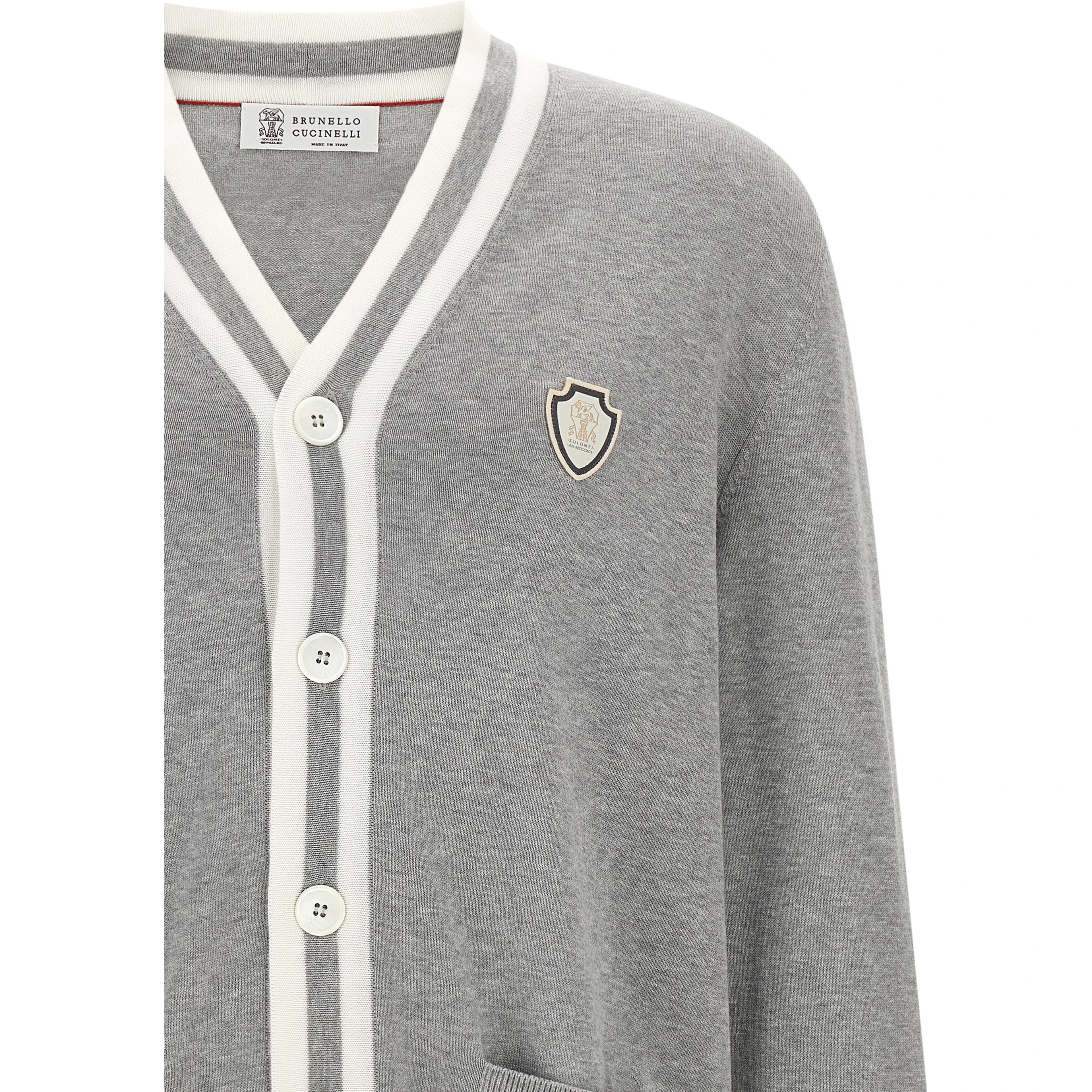 Gray Cotton Cardigan