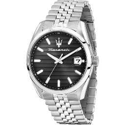 Gray Stainless Steel Dress Watch
