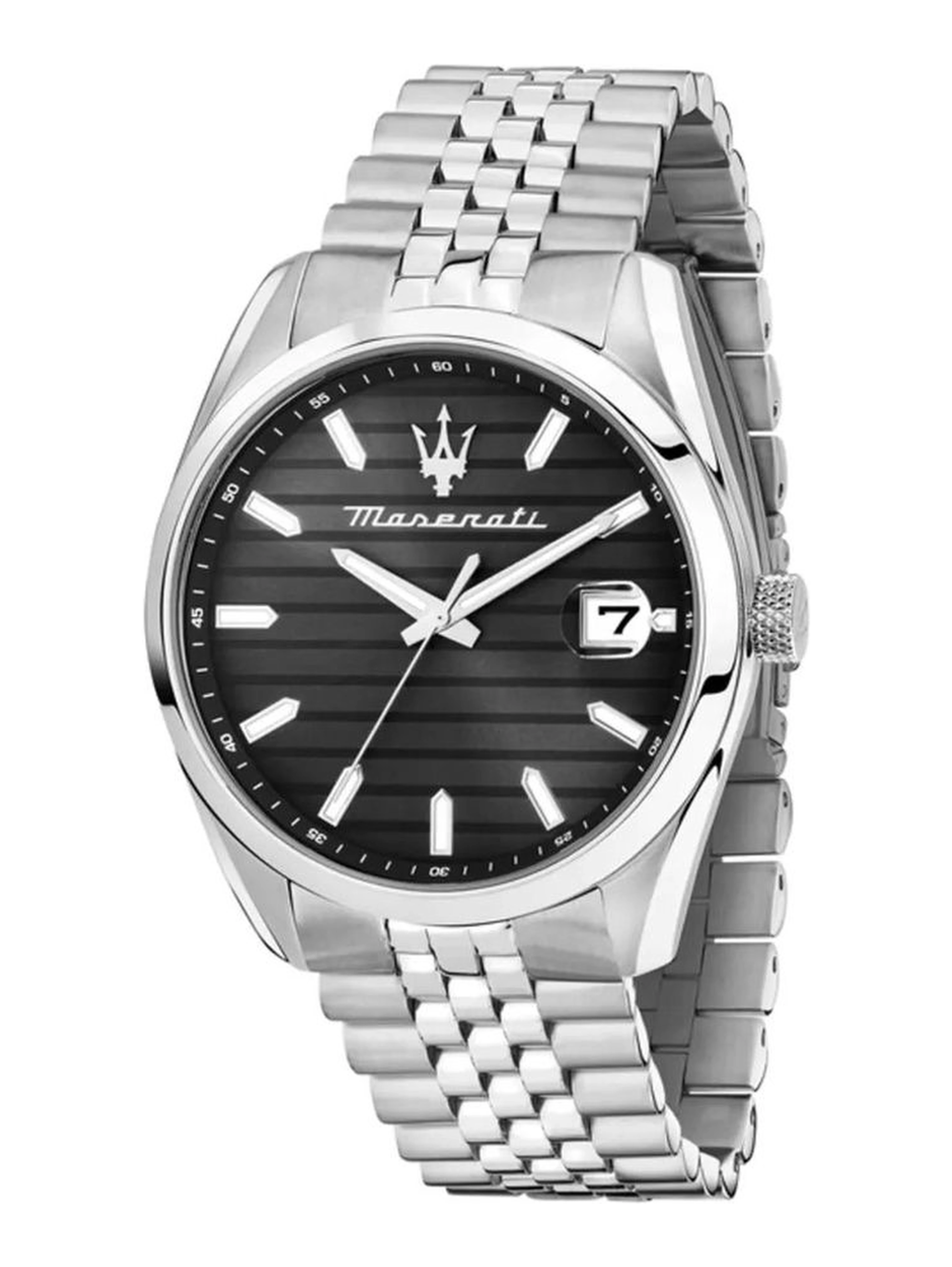 Gray Stainless Steel Dress Watch