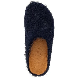 Blue Calfskin Mules