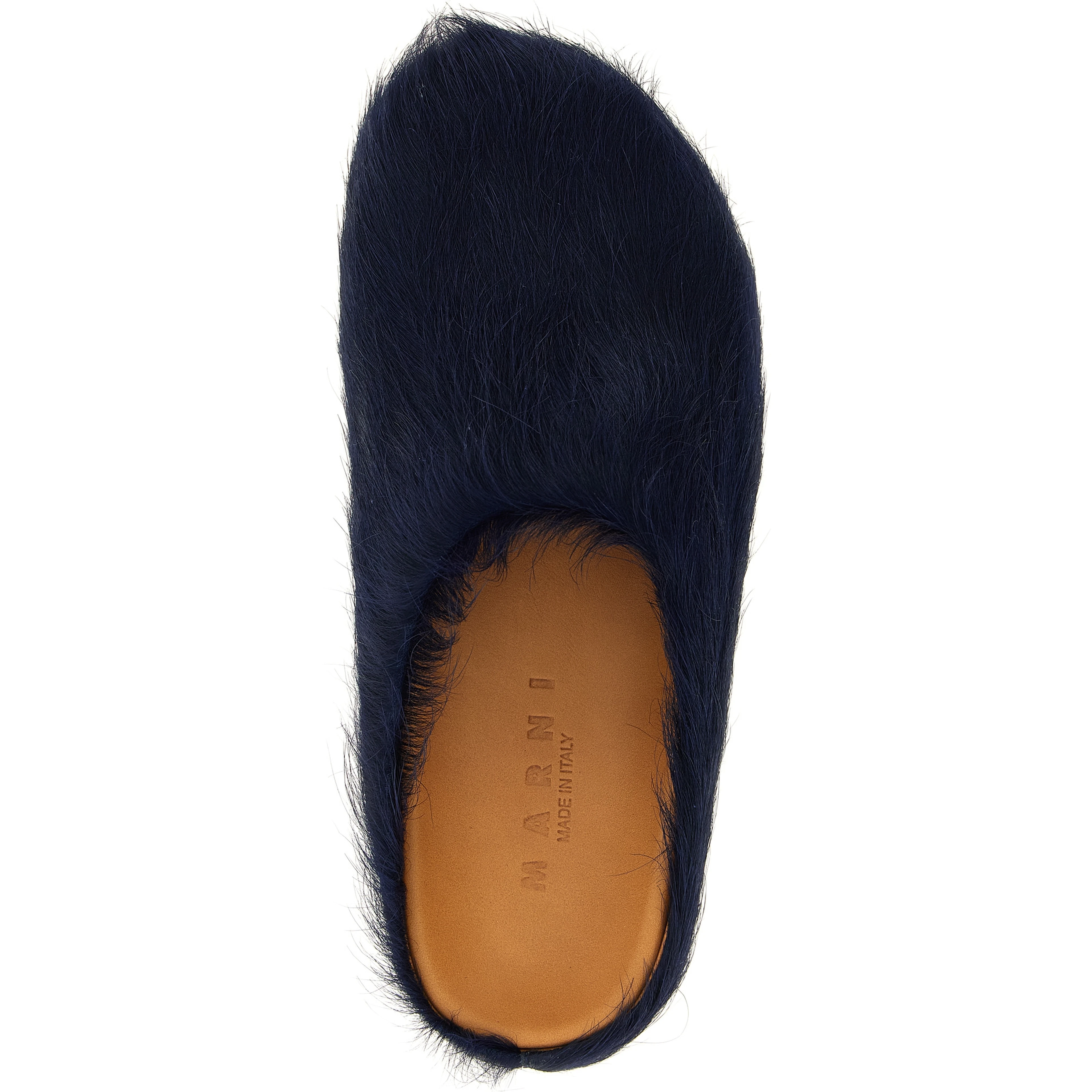 Blue Calfskin Mules