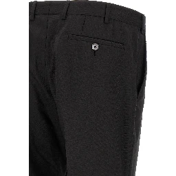 Black Wool Two-Piece Suit