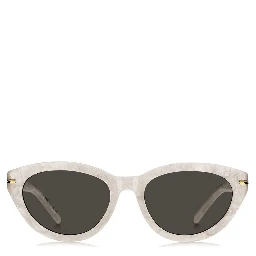 Beige Acetate Sunglasses