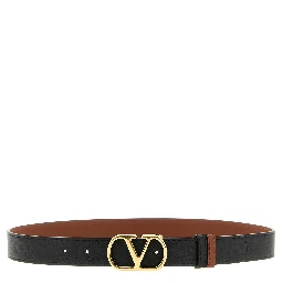Black Calfskin Regular Belt