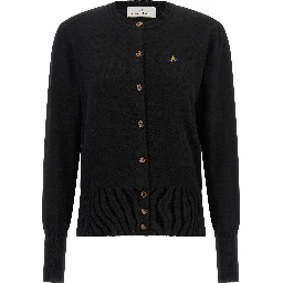Black Cotton Cardigan