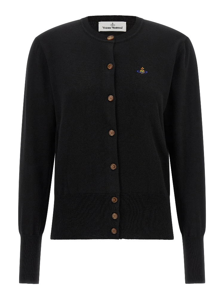 Black Cotton Cardigan