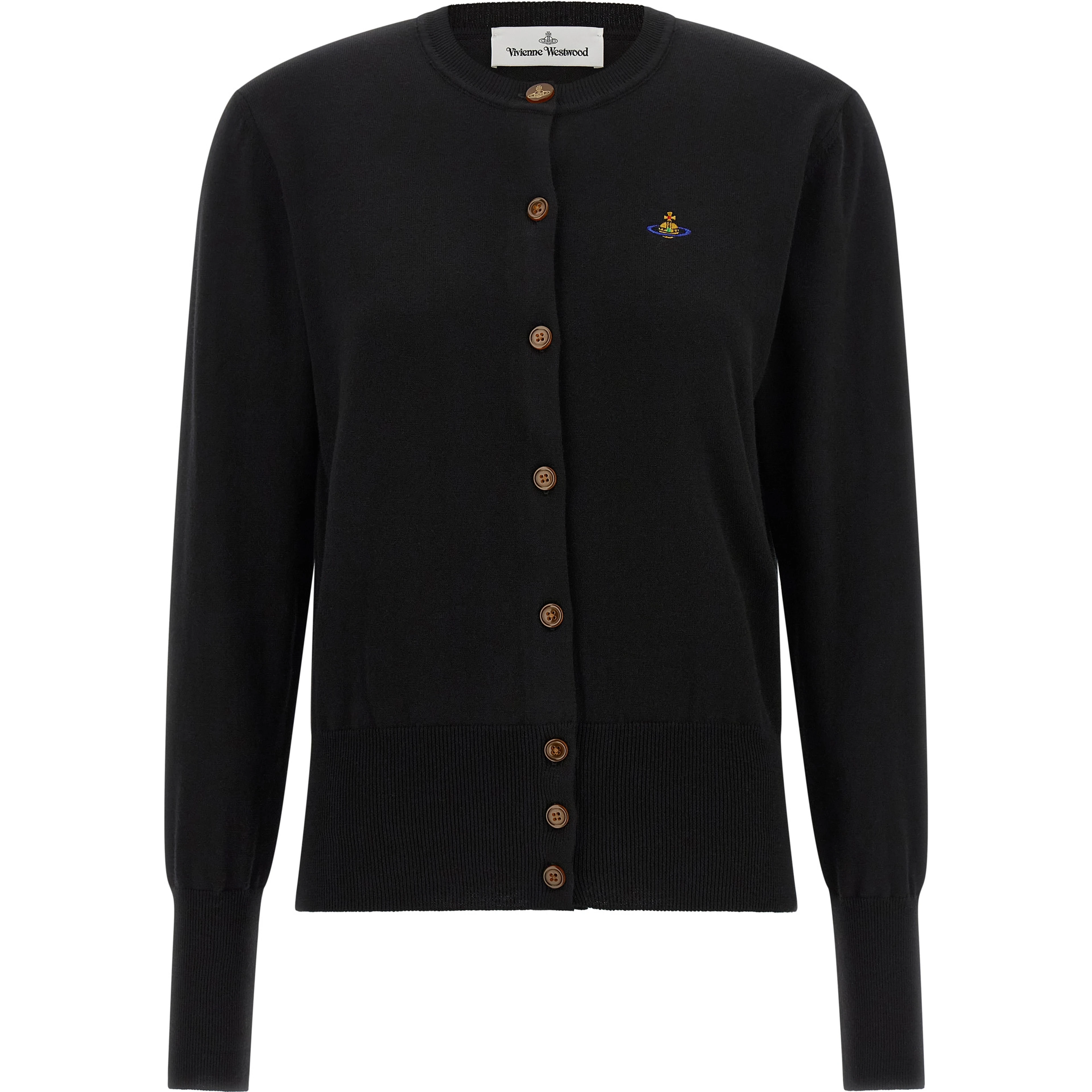 Black Cotton Cardigan