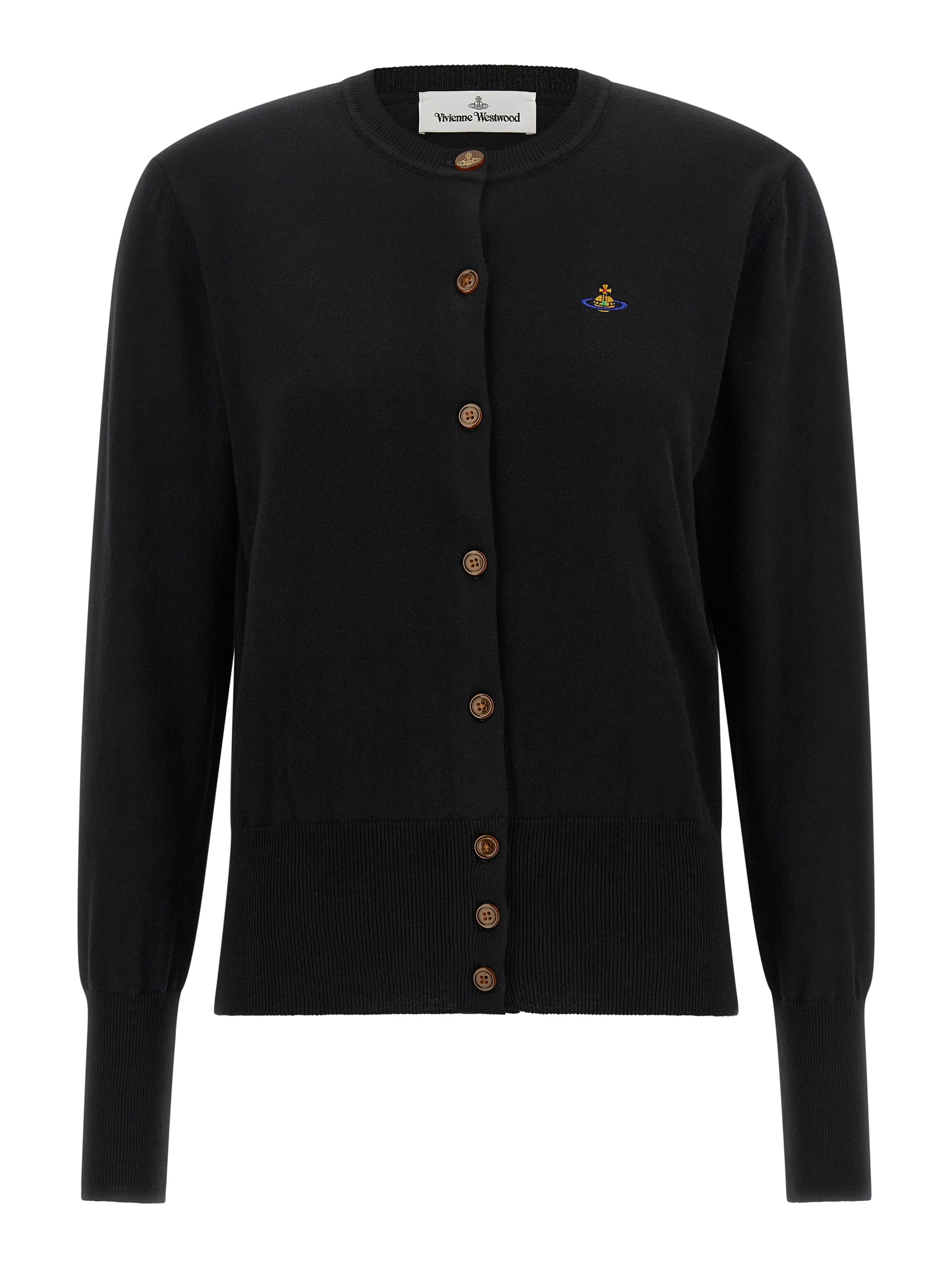 Black Cotton Cardigan