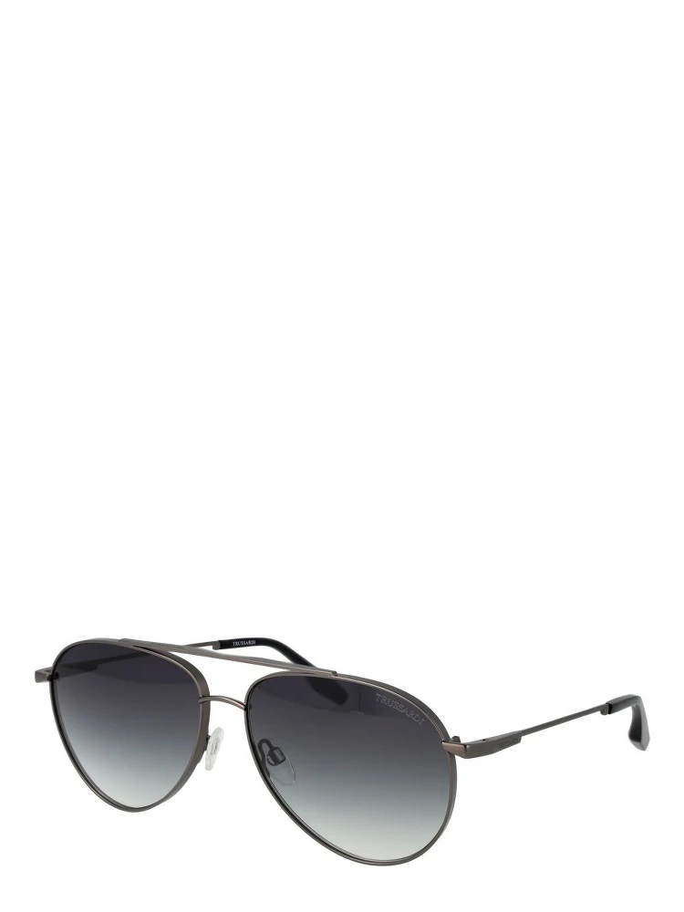Gray Stainless Steel Sunglasses