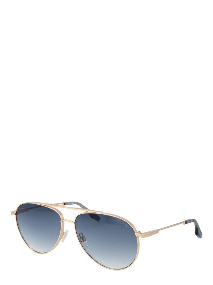 Gold Stainless Steel Sunglasses