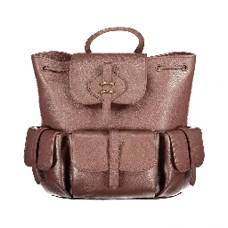 Brown Leather Backpack