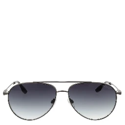 Gray Stainless Steel Sunglasses