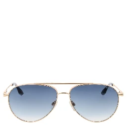 Gold Stainless Steel Sunglasses