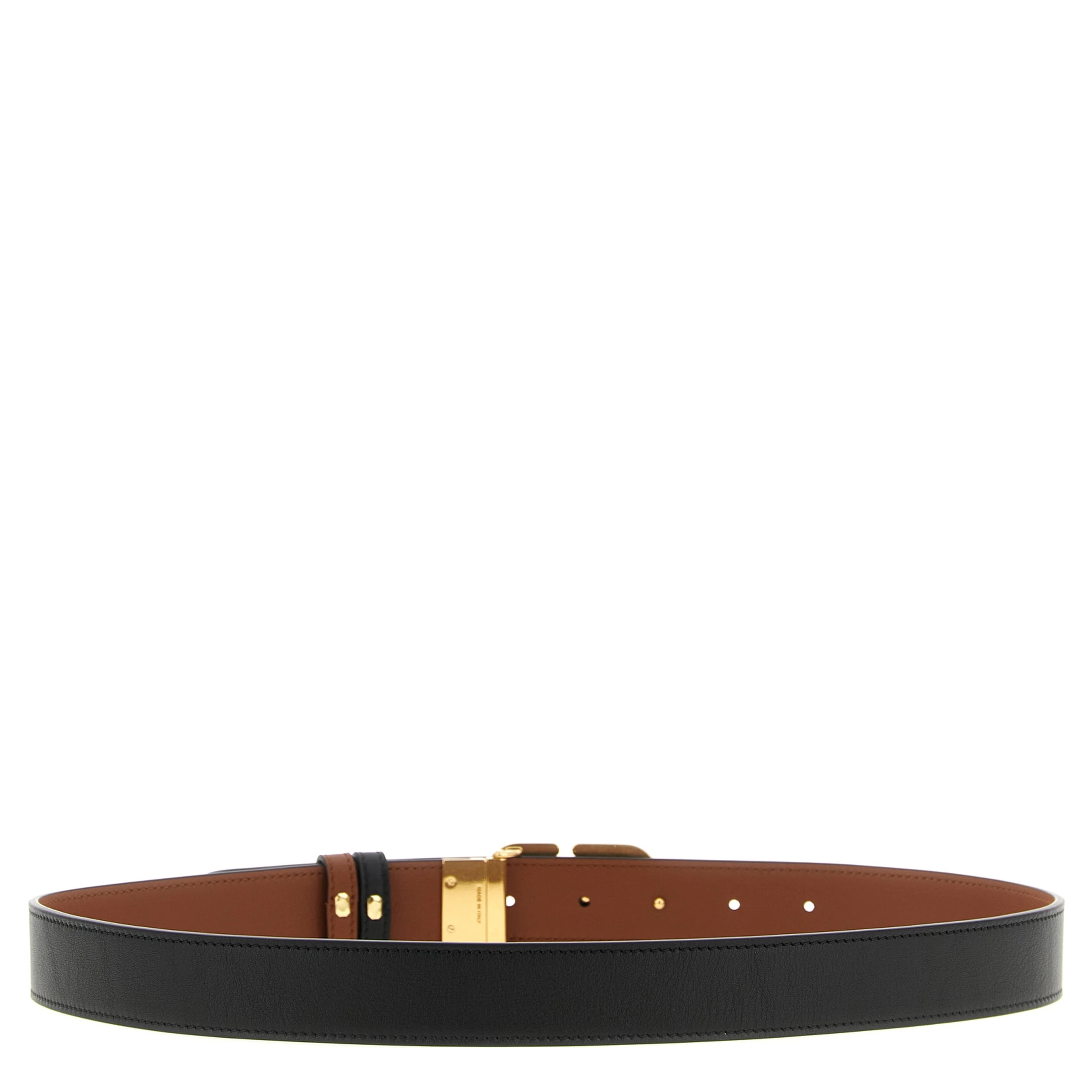 Black Calfskin Regular Belt