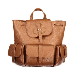 Brown Leather Backpack