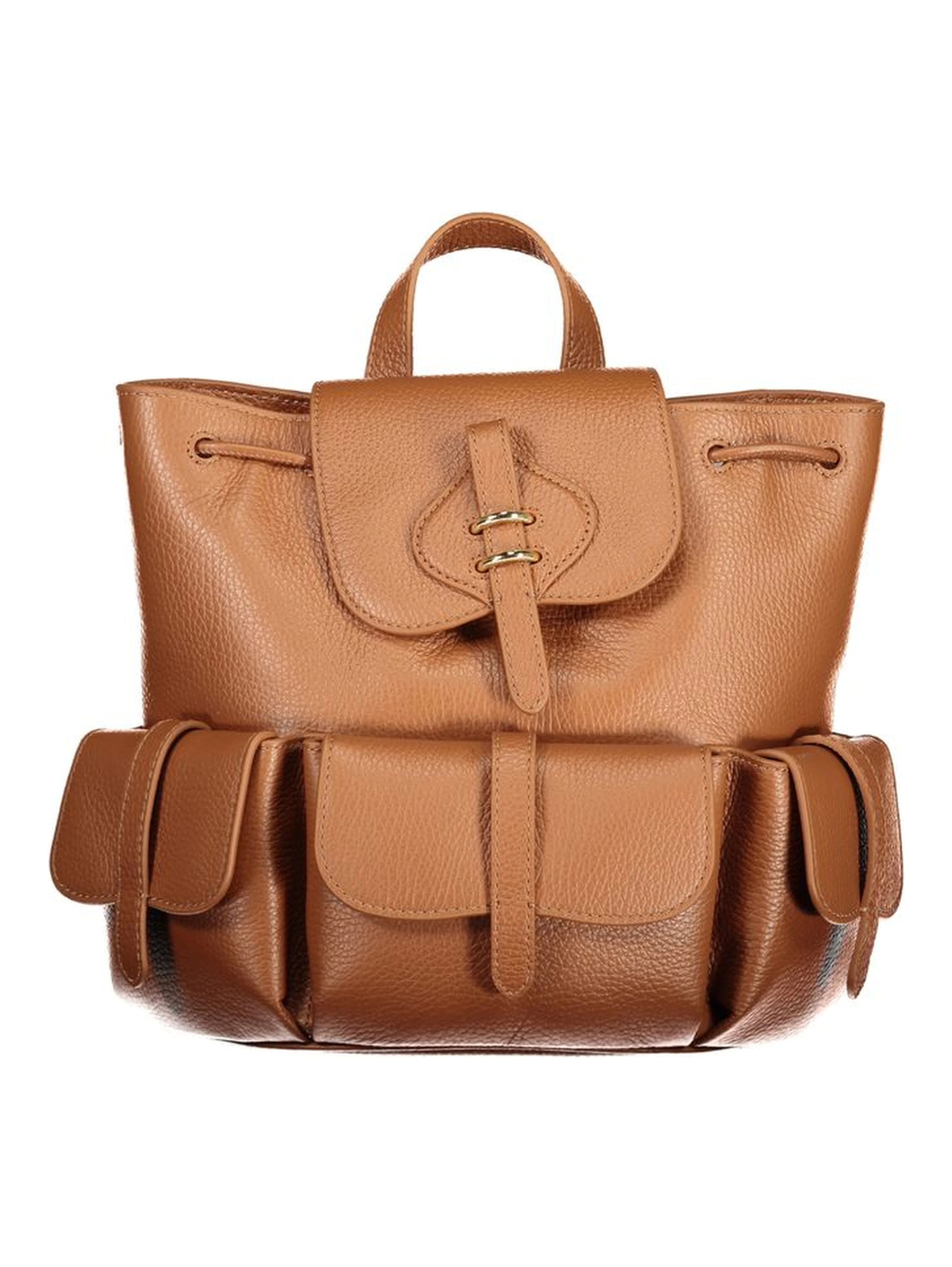 Brown Leather Backpack