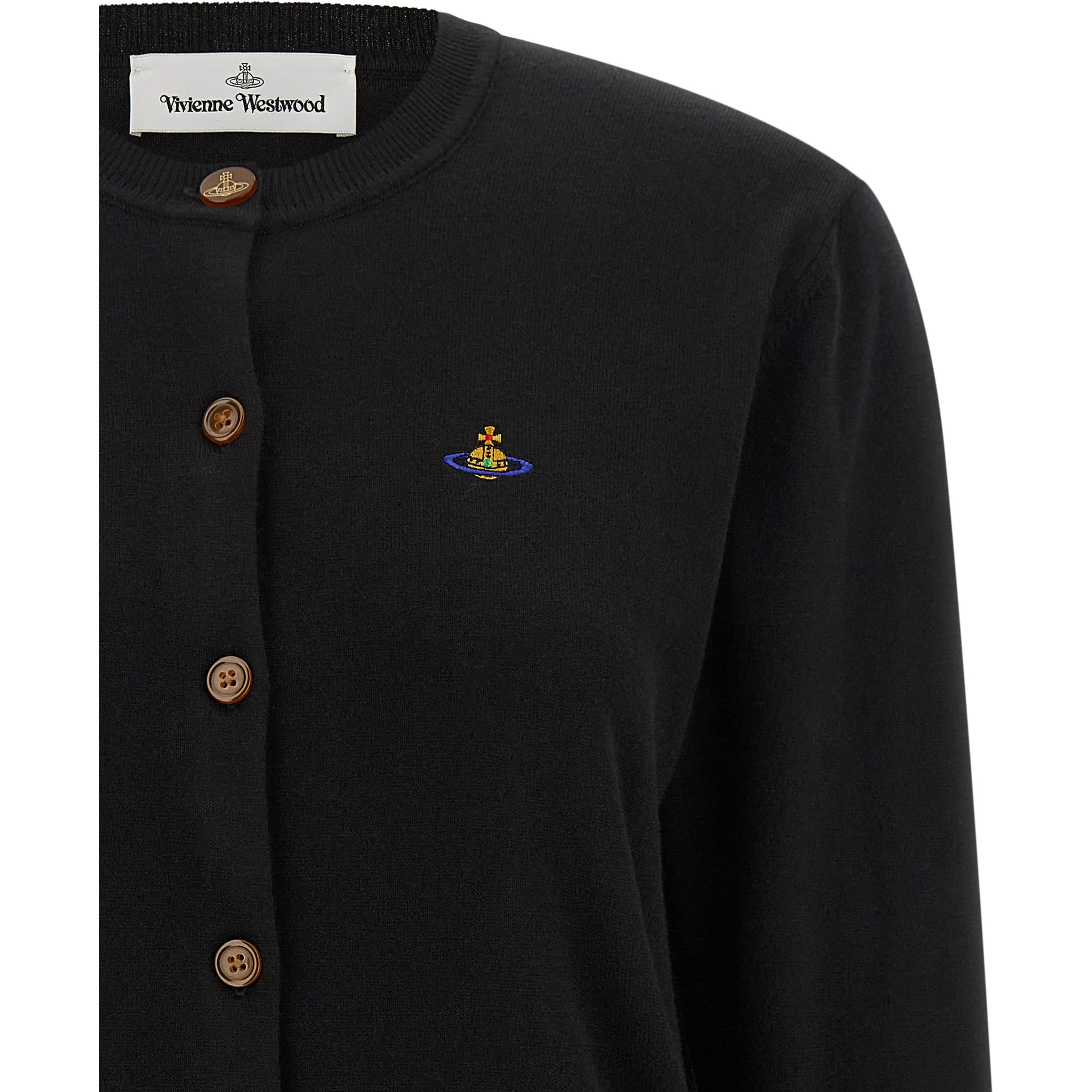 Black Cotton Cardigan