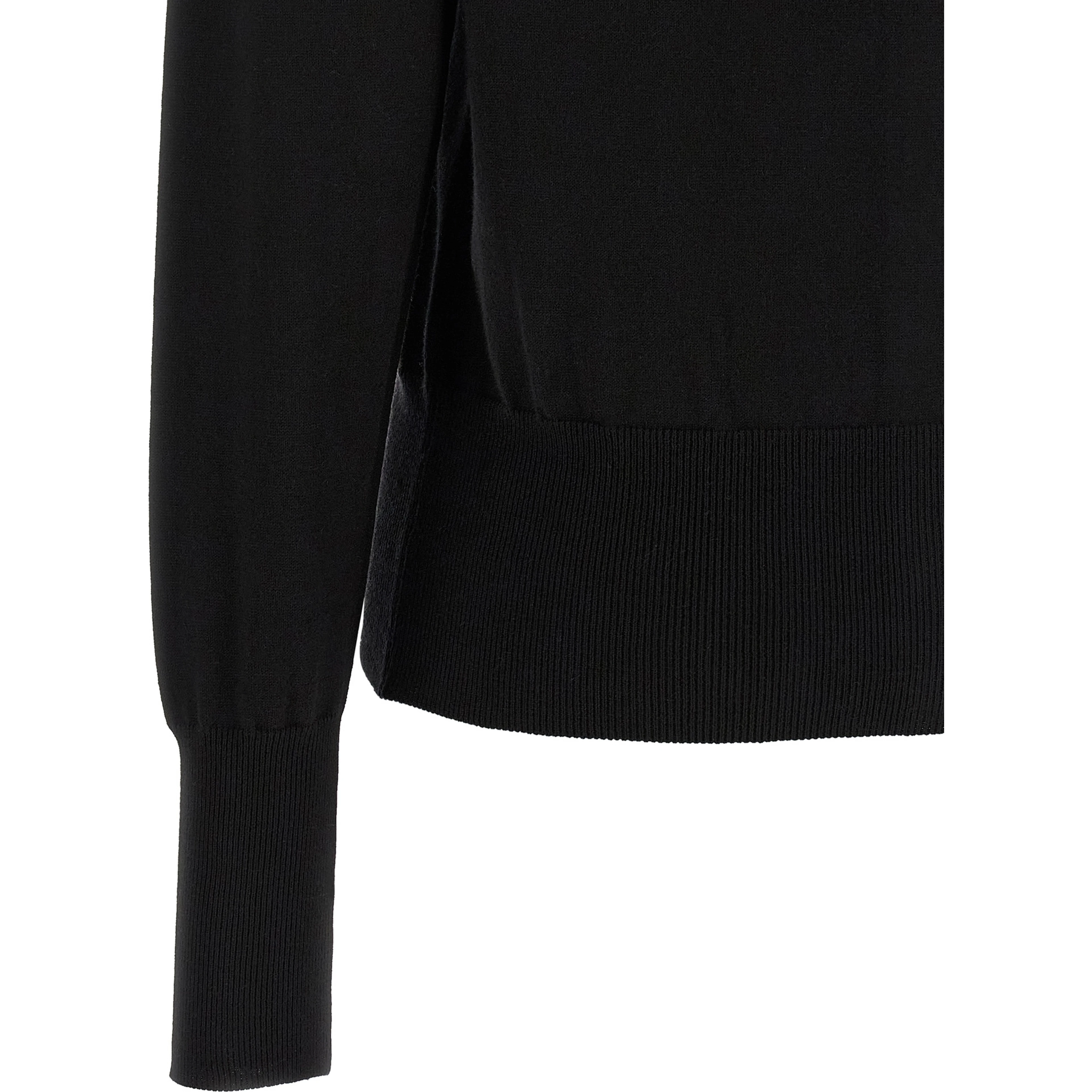 Black Cotton Cardigan