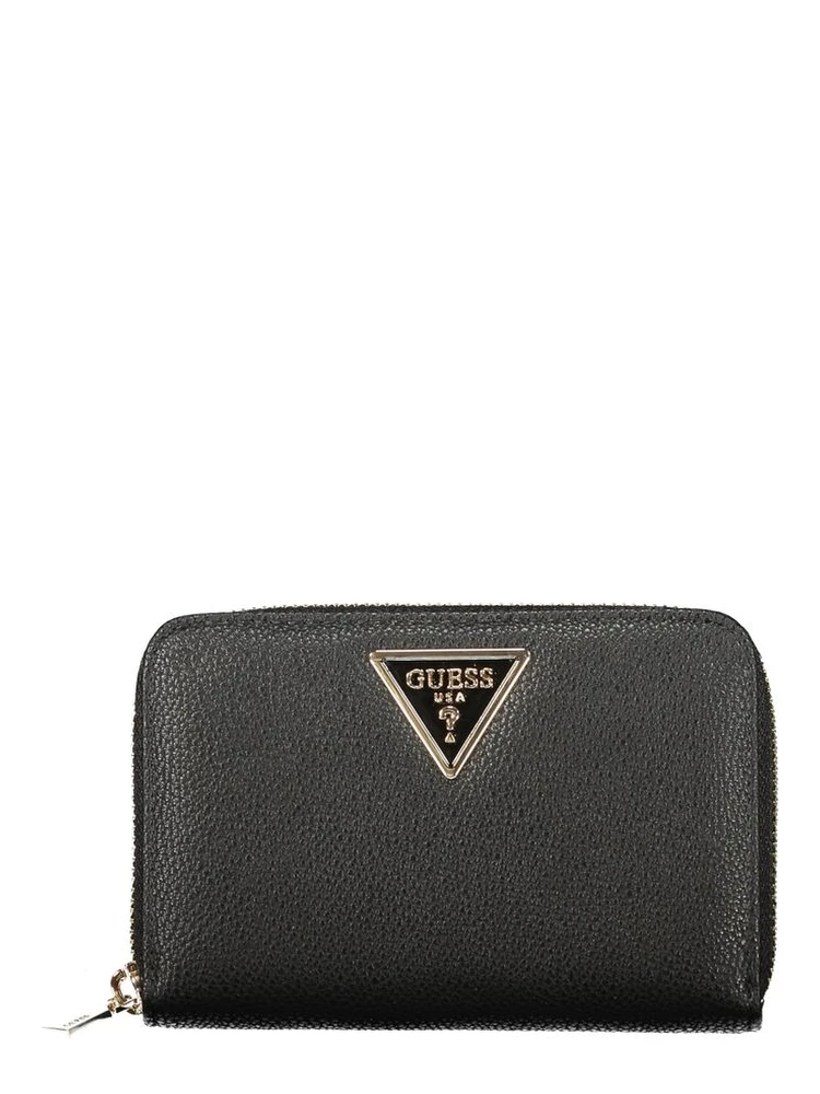Black Polyurethane Women's Wallet