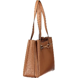 Brown Polyethylene Handbag