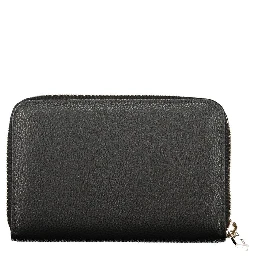 Black Polyurethane Women's Wallet