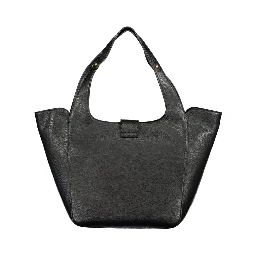 Black Polyurethane Women's Bag