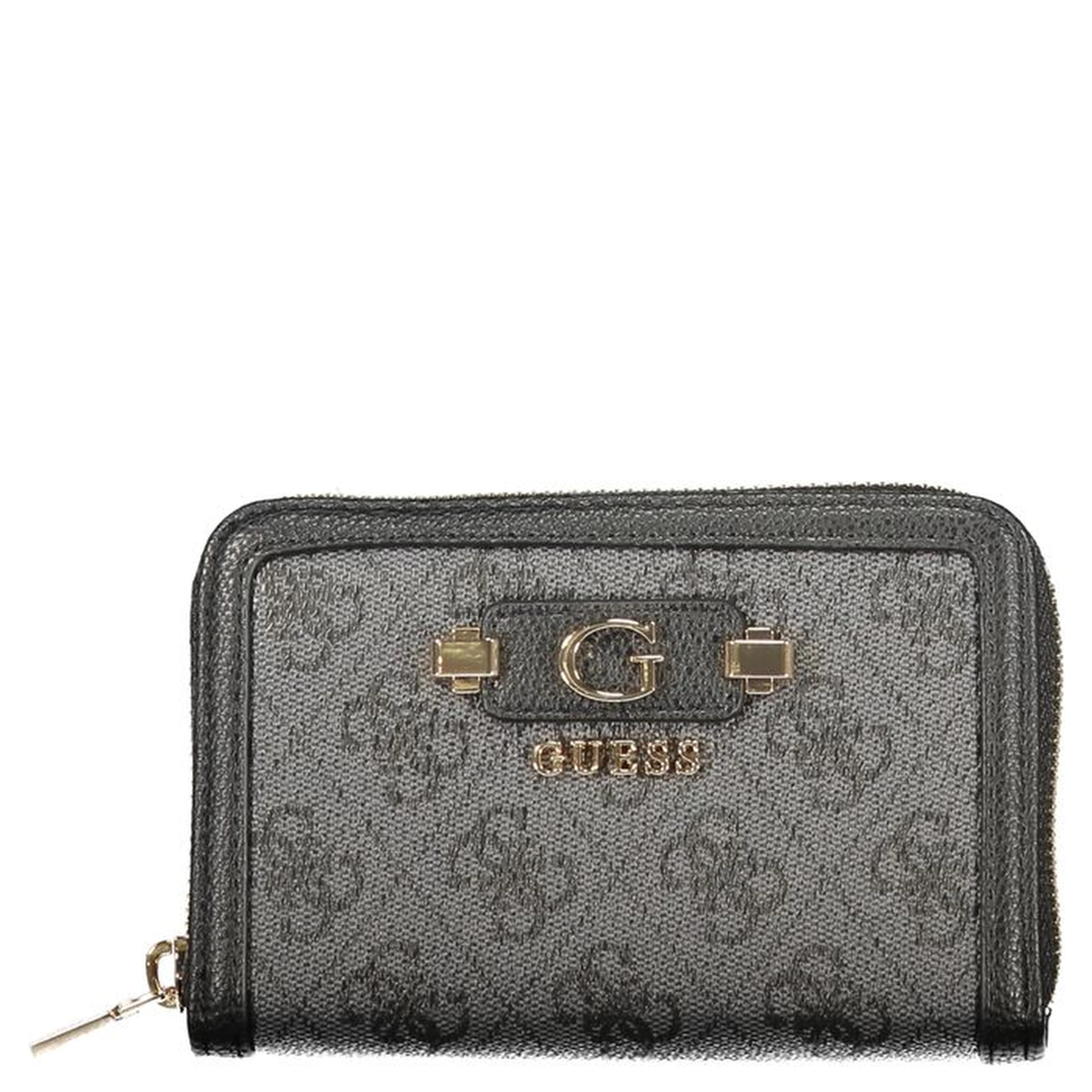 Black Polyurethane Women's Wallet