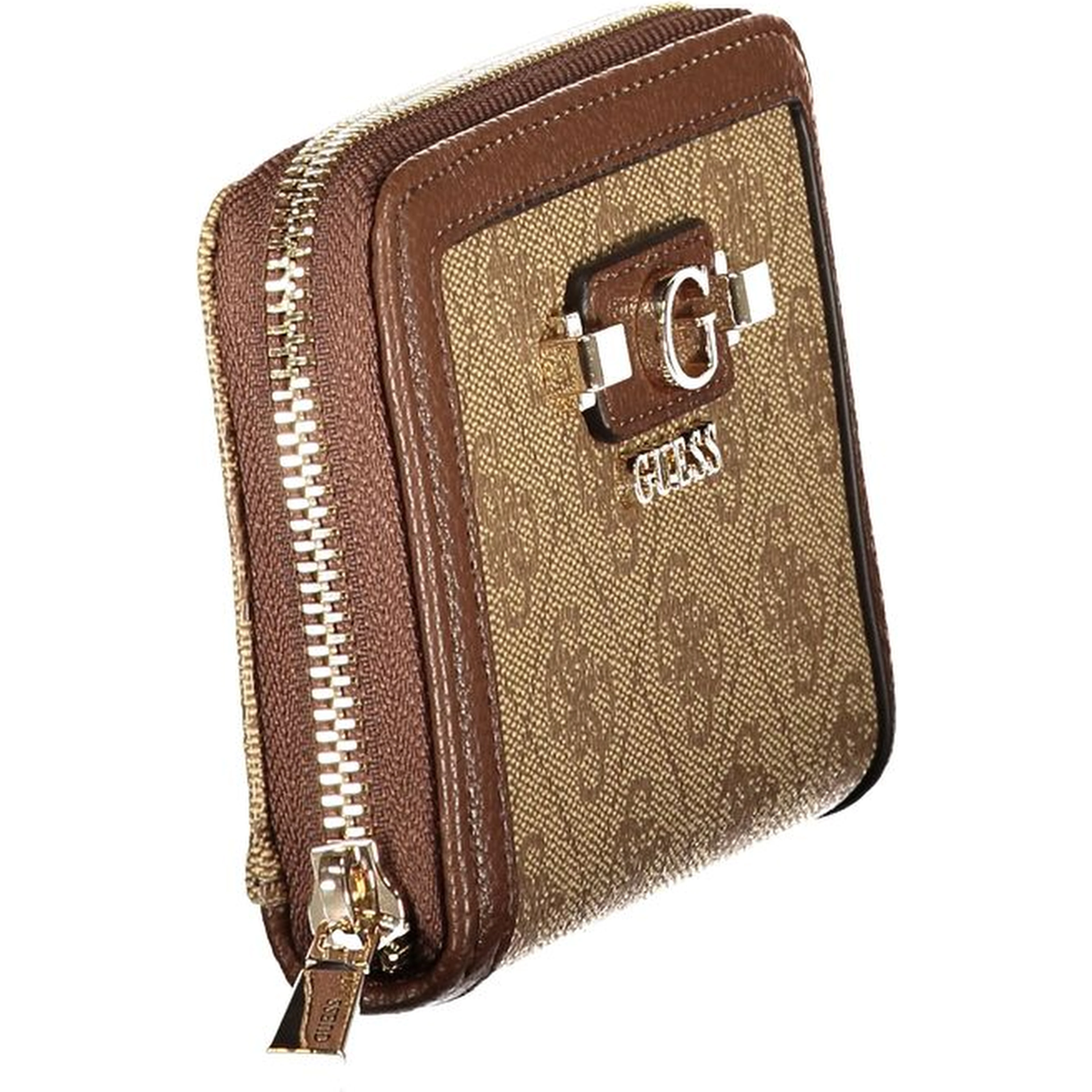 Beige Polyurethane Women Wallet