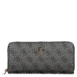 Black Polyurethane Womens Wallet