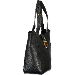 Black Polyurethane Women's Bag