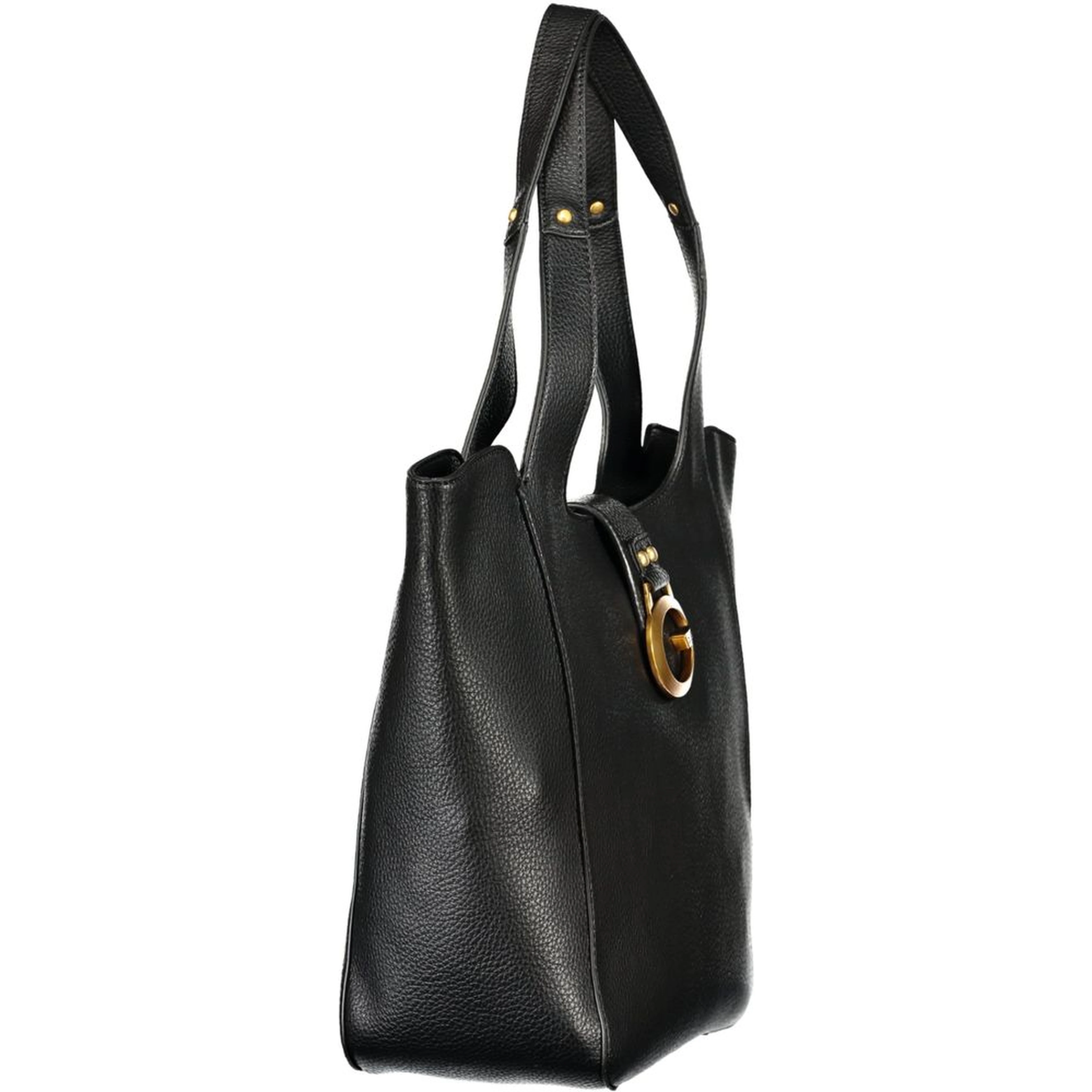 Black Polyurethane Women's Bag
