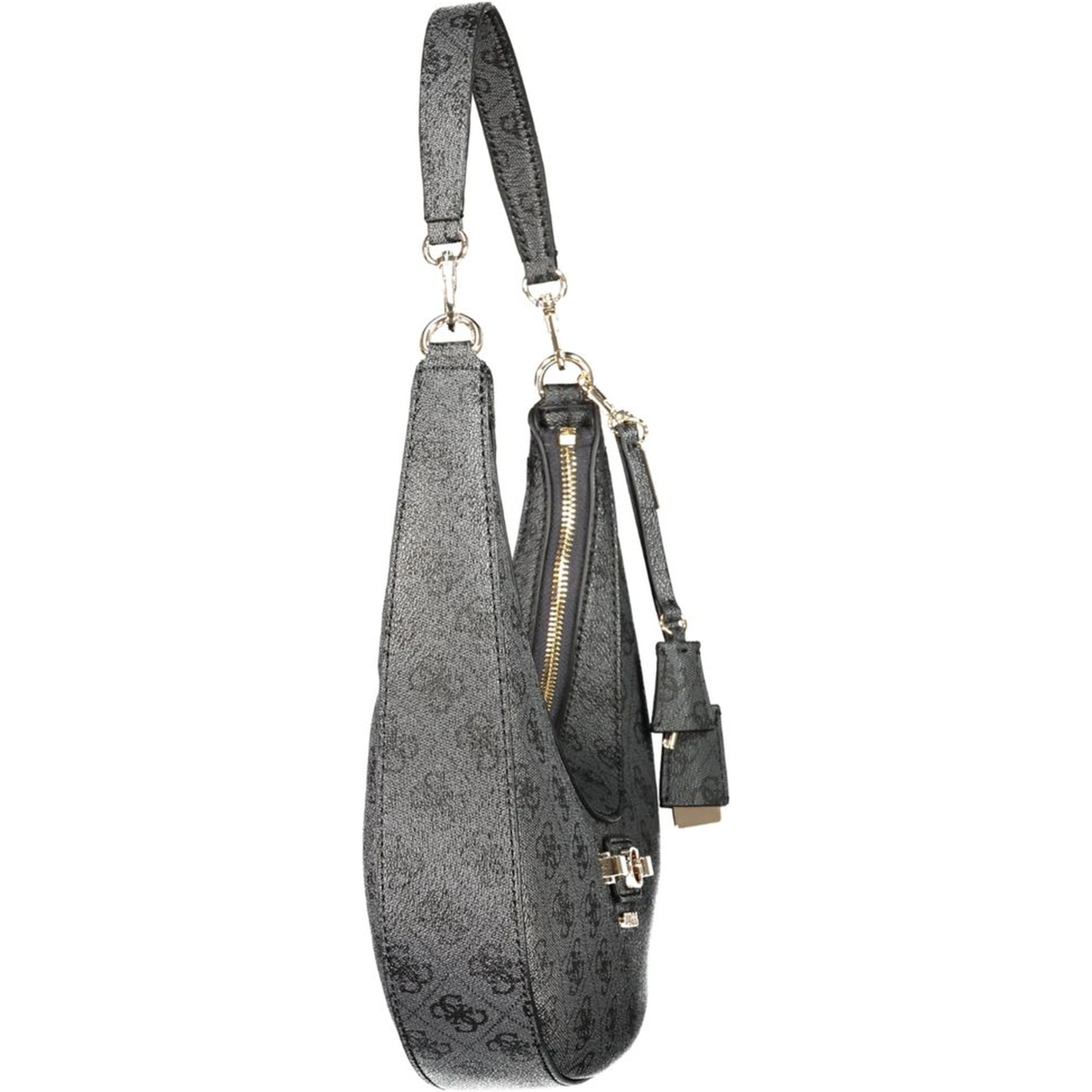 Black Polyurethane Women's Bag