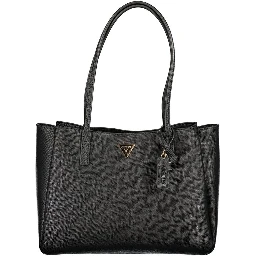 Black Polyurethane Women's Bag