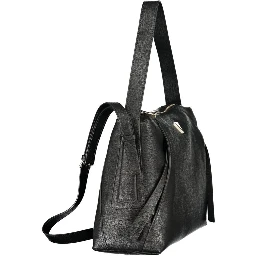 Black Polyurethane Women's Bag