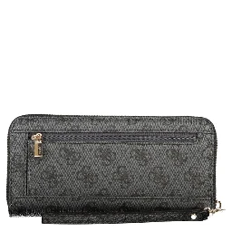 Black Polyurethane Womens Wallet