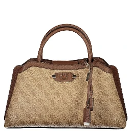 Beige Polyurethane Women's Bag