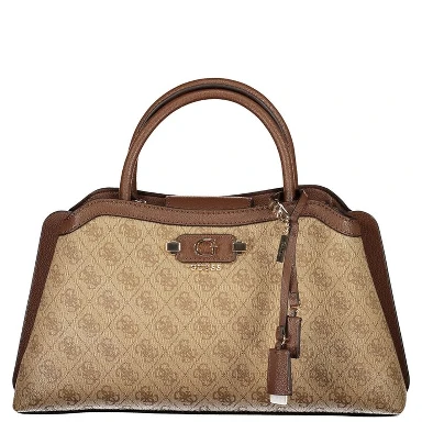 Beige Polyurethane Women's Bag