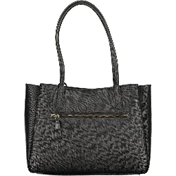 Black Polyurethane Women's Bag