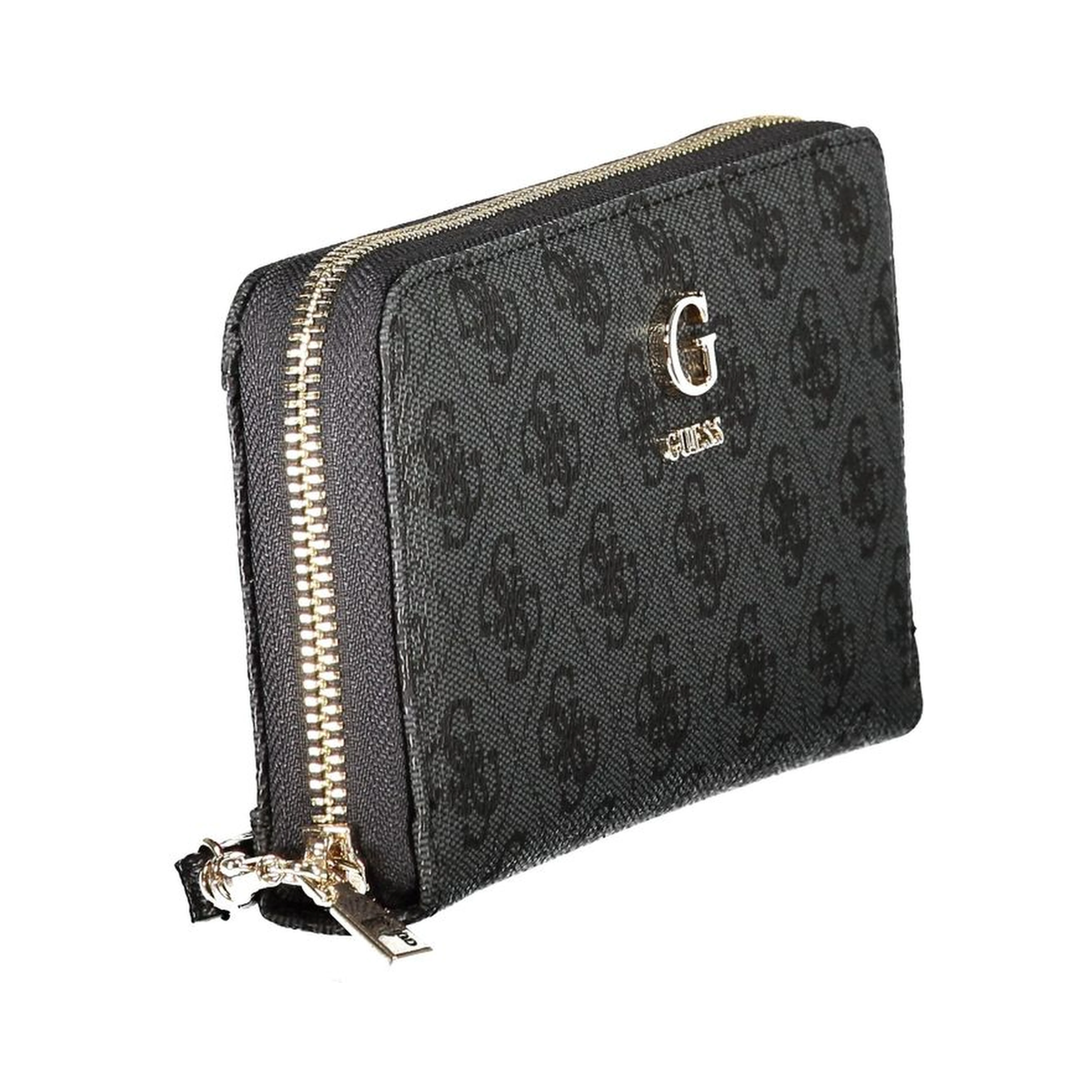 Black Polyurethane Womens Wallet