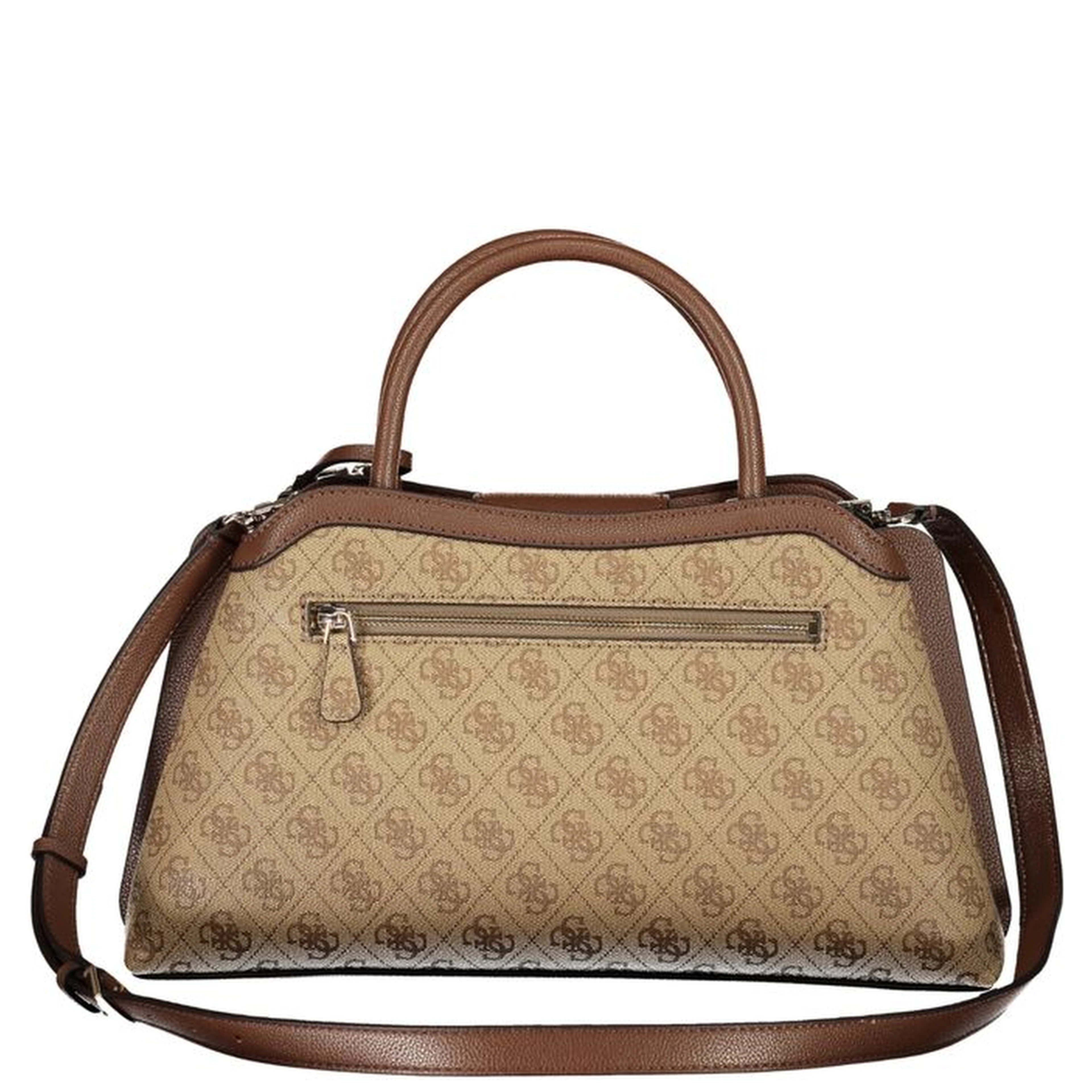 Beige Polyurethane Women's Bag